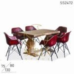 Armrest Leather Fitted Designer Choice Hotel Dining Set