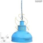 Blue Distress Restaurant Theme Industrial Light