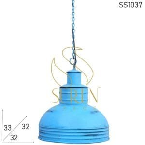 Blue Distress Restaurant Theme Industrial Light