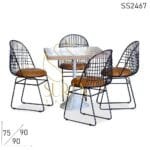 Cast Iron Outdoor Cafeteria Bistro Dining Set