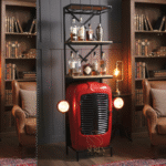 Tractor Design Automotive Wine Cabinet Display Unit