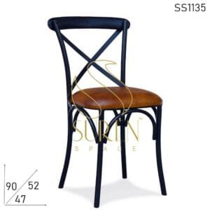 Modern Unique Industrial Style Event Banquet Restaurant Chair