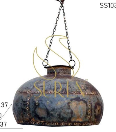 Old Indian Pot Antique Style Hanging Light