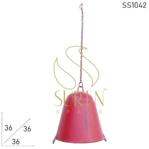 Red Distress Metal Ceiling Light For Home & Commercial Places