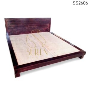 Solid Wood Walnut Design Platform Design Bedroom Bed Design