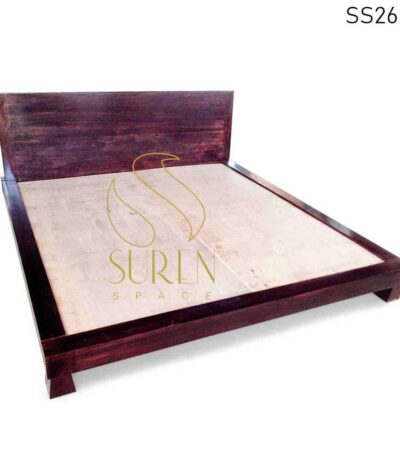 Solid Wood Walnut Design Platform Design Bedroom Bed Design