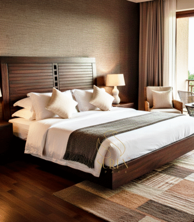 Solid wood modern hotel furniture design