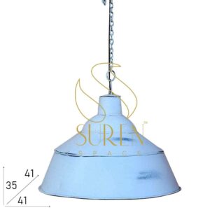 White Distress Metal Pendant Lighting for Commercial Places