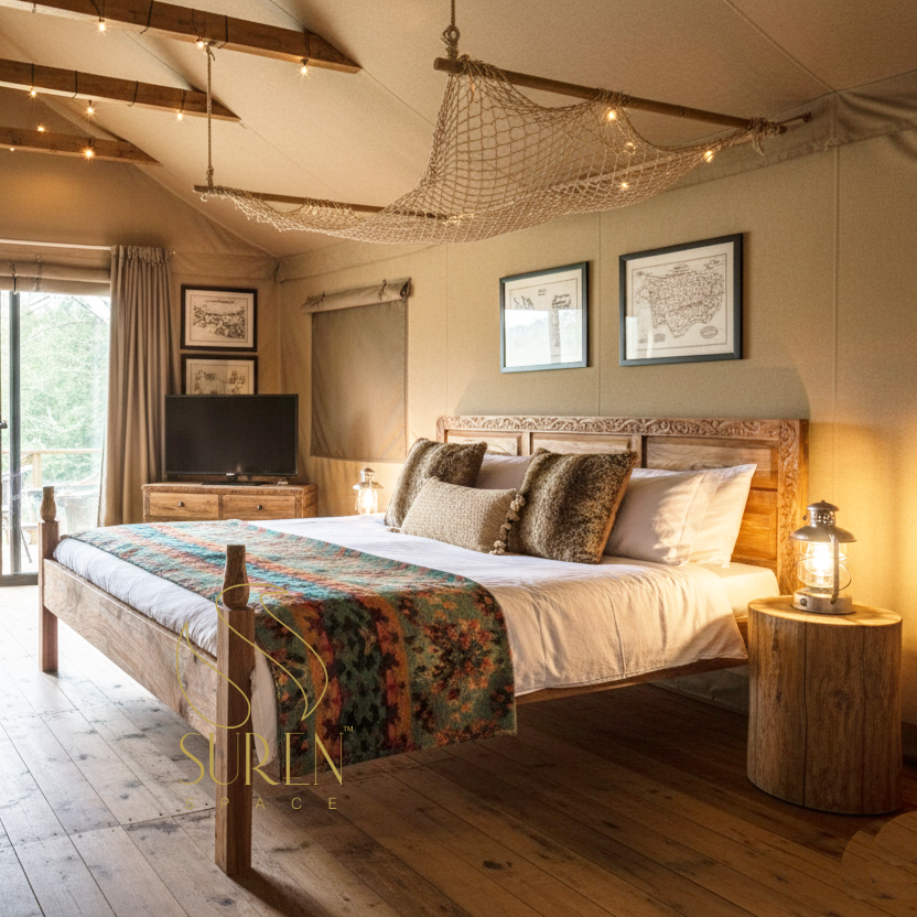 camp tent room furniture design