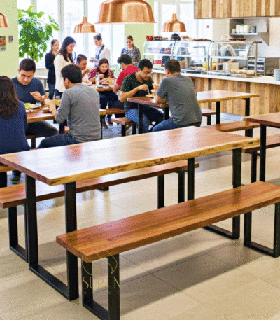 canteen food court dining set