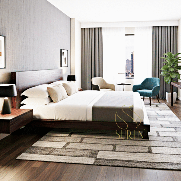 platform bed design for hospitality space