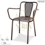 All-Weather Stackable Metal Chairs For Cafe Event & Outdoor