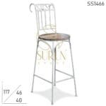Bent Metal Colonial Inspired Handmade Bar Chair