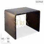 Bent Metal Rustic Outdoor Compact Coffee Table