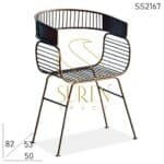 Bent Metal Rustic Outdoor Hotel Resort Garden Chair