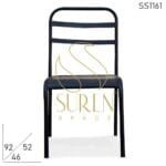 Black Metal Outdoor Garden Bistro Chair