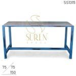Blue Distress Reclaimed Wood Banquet Table