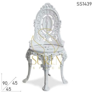 Cast Iron Baroque Style Chair Furniture