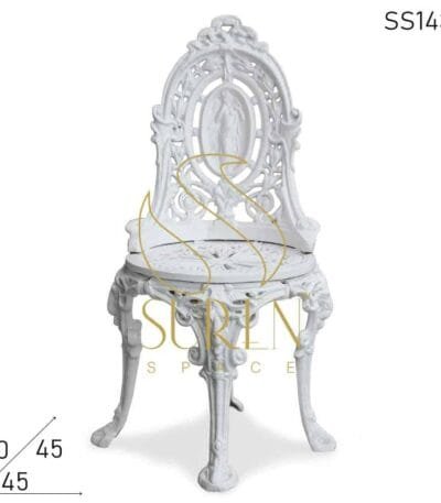 Cast Iron Baroque Style Chair Furniture