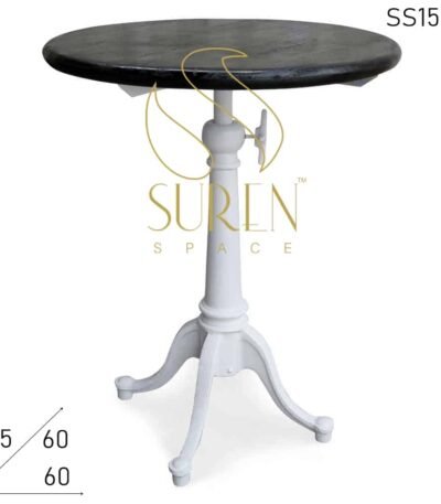 Cast Iron Height Adjustable Bistro Cum Pub Table