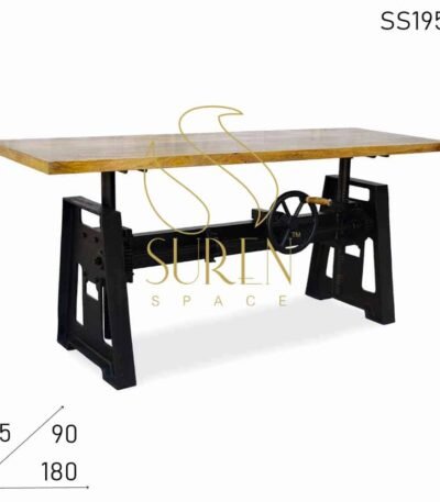 Cast Iron Height Adjustable Heavy Bar Cum Regular Table