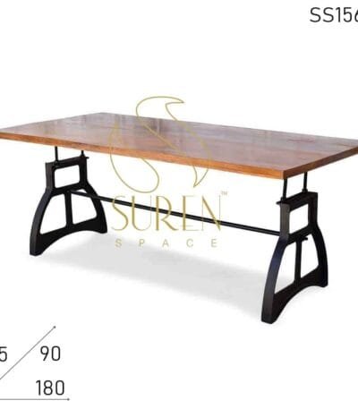 Casting Base Solid Wood Interior Choice Dining Table