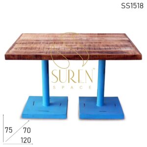 Duel Stand Solid Wood Folding Restaurant Table