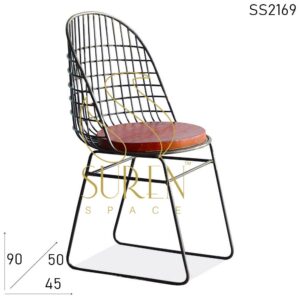 Heavy Duty Metal Wood Outdoor Indoor Bistro Chair