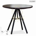 Height Adjustable Light Weight Round Cafe Bistro Table