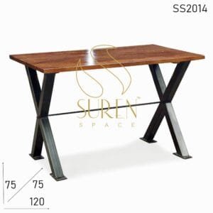 Industrial Cross Leg Folding Restaurant Dining Table