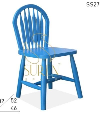 Jodhpur Blue Solid Wood Designer Chair