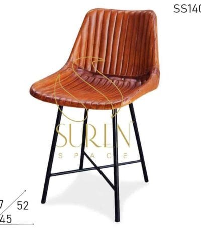 Leather Designer Restaurant Coffee Shop Chair