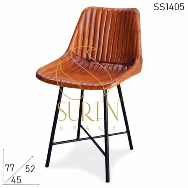 Leather Designer Restaurant Coffee Shop Chair