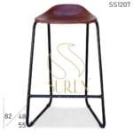 Leather Metal Designer Choice Bar Chair