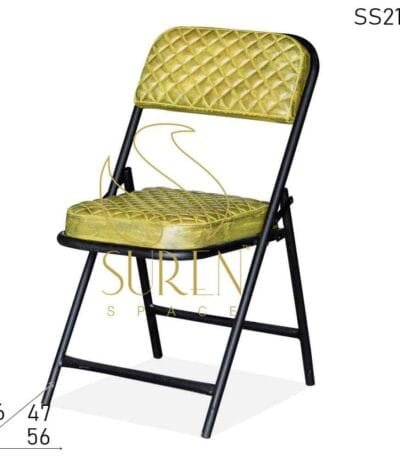 Leather Metal Folding Camping Tent Chair