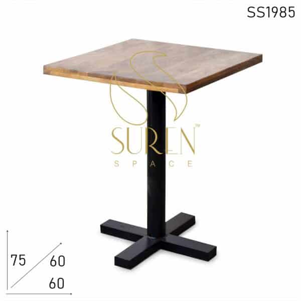 Light Weight Industrial Bistro Cafe Folding Table