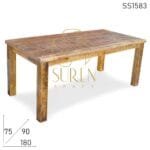 Mango Solid Wood Folding Restaurant Dining Table