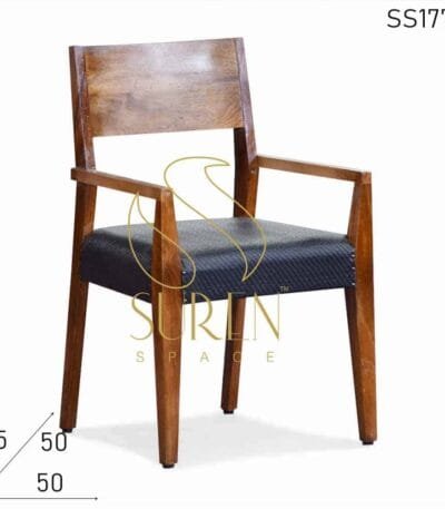 Mango Wood Hand Rest Fine Dine Restaurant Chair