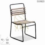 Mango Wood Metal Designer Industrial Chair