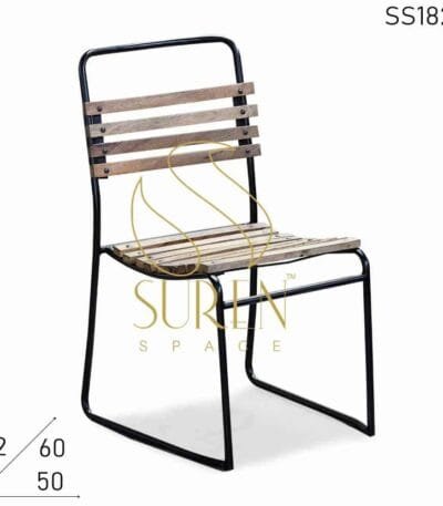 Mango Wood Metal Designer Industrial Chair