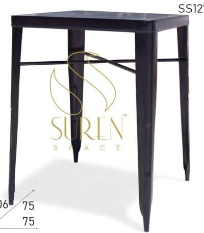 Metal Black Bar Height Counter Table Design