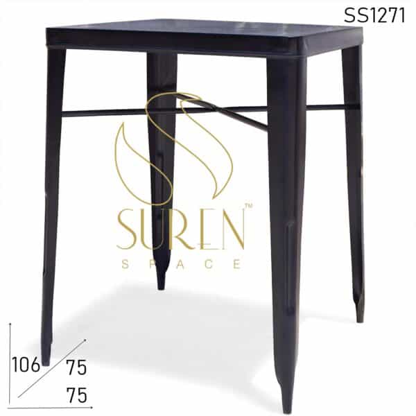 Metal Black Bar Height Counter Table Design