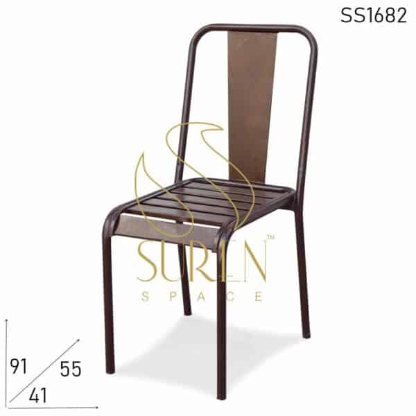 Metal Brown Shade Outdoor Chair