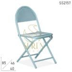 Metal Mesh Folding Garden Hospitality Outdoor Chair