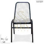 Metal Mesh Work Stackable Chair Design