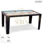 Metal Reclaimed Wood Solid Center Table Design