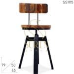 Old Reclaimed Wood Chic Style Cafe Bistro Chair