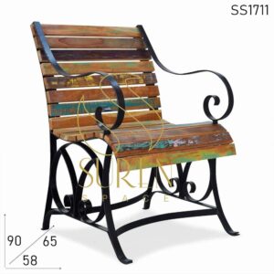 Reclaimed Old Wood Resort Rest Chair