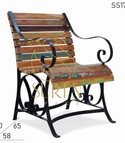 Reclaimed Old Wood Resort Rest Chair