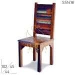 Reclaimed Solid Wood Unique Restaurant Chair